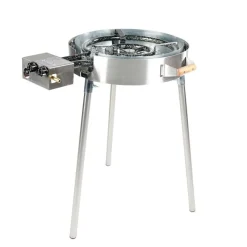 Best GrillSymbol Wokkisetti PRO-545 inox Ø54 cm kaasupoltin säädinletkusetti