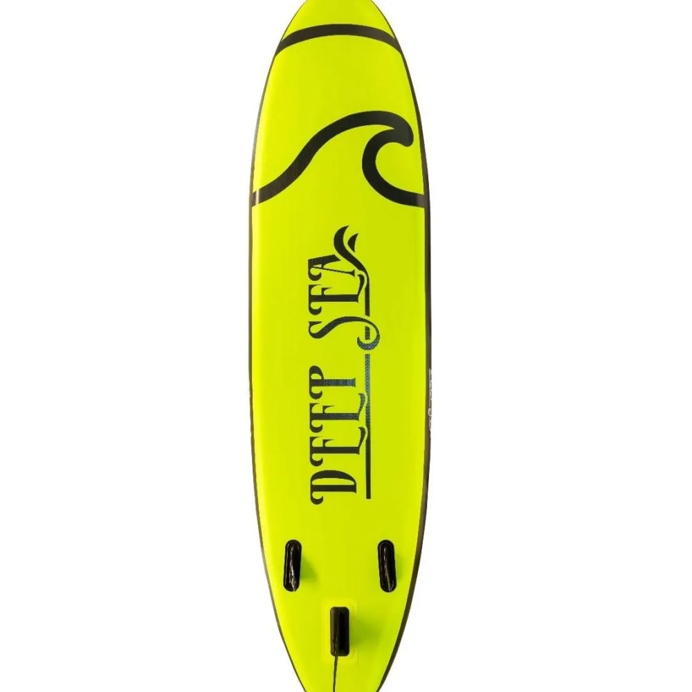 Hot Deep Sea 2x SUP-lautasetti Pro ilmatäytteinen 300 cm 15 PSI limenvihreä
