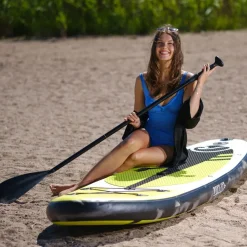 Hot Deep Sea 2x SUP-lautasetti Pro ilmatäytteinen 300 cm 15 PSI limenvihreä