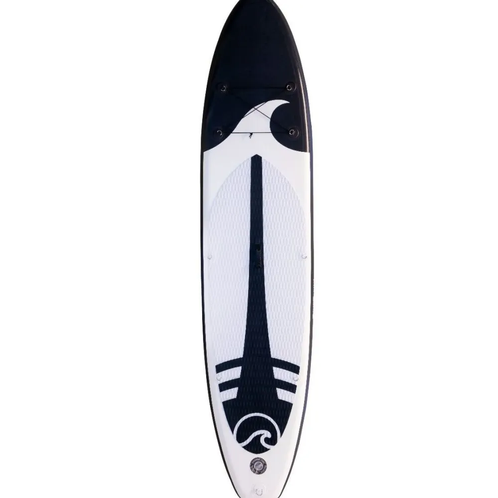 Deep Sea 2x SUP-lautasetti XXL ilmatäytteinen 330 cm 15 PSI musta/valkoinen